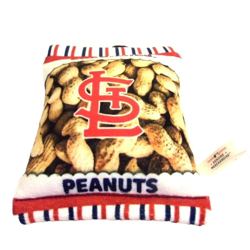 Pets First St. Louis Cardinals Peanut Bag Toy Crinkles Genuine Merchandise New